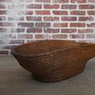 20th century french woven oval basket