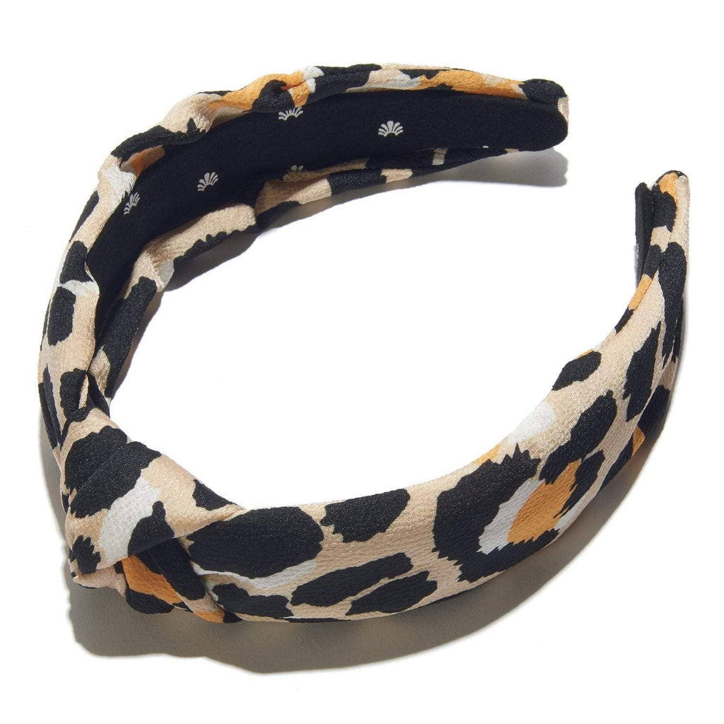 Chic Silk Leopard Print Headband