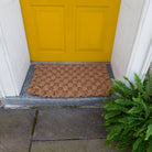 Basket Weave Woven Coconut Fiber Doormat