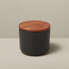 Black Stoneware Container - Shoppe Details and Design