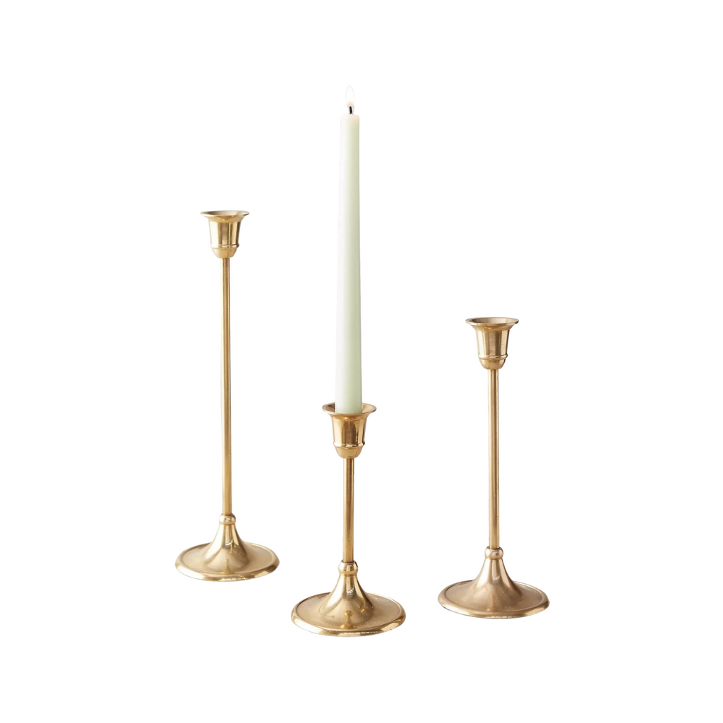 Antique Brass Candlestick Holder - Shoppe Details and Design