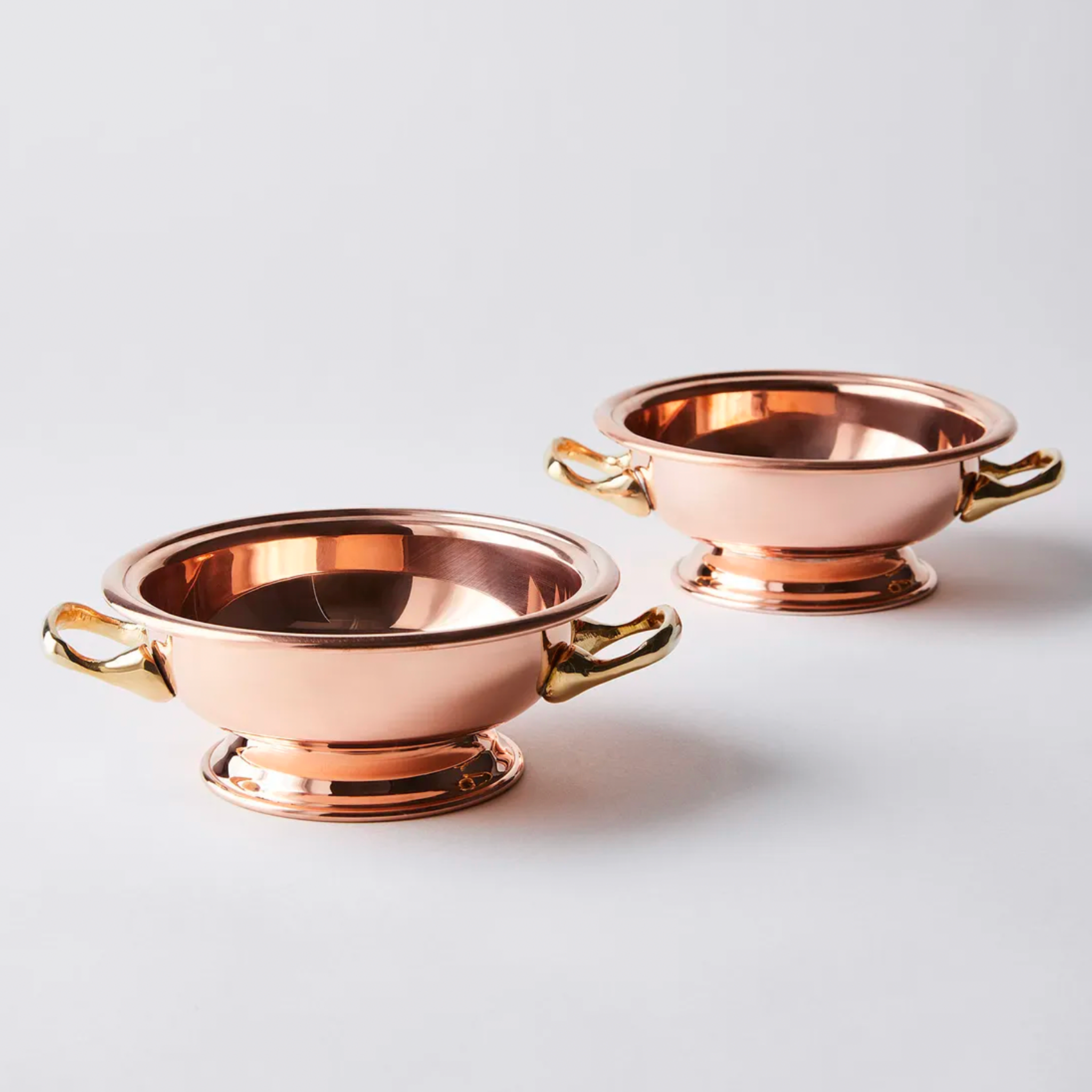 Coppermill Kitchen Vintage Inspired Copper Coupe Glasses - Set of 2
