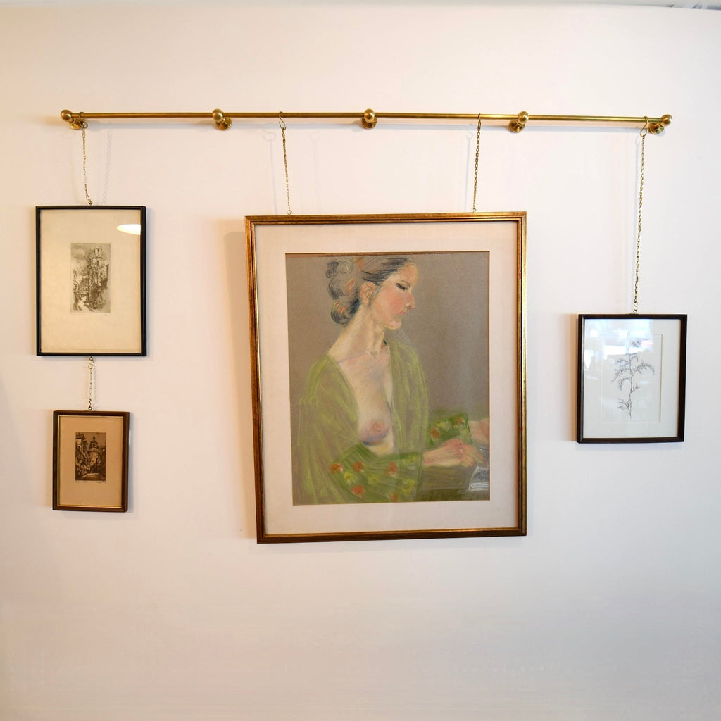 Brass Picture Rail - Custom Wall Fixture for Art Display