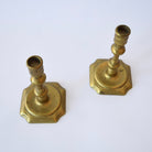 Vintage Brass Candlesticks - Set of 2