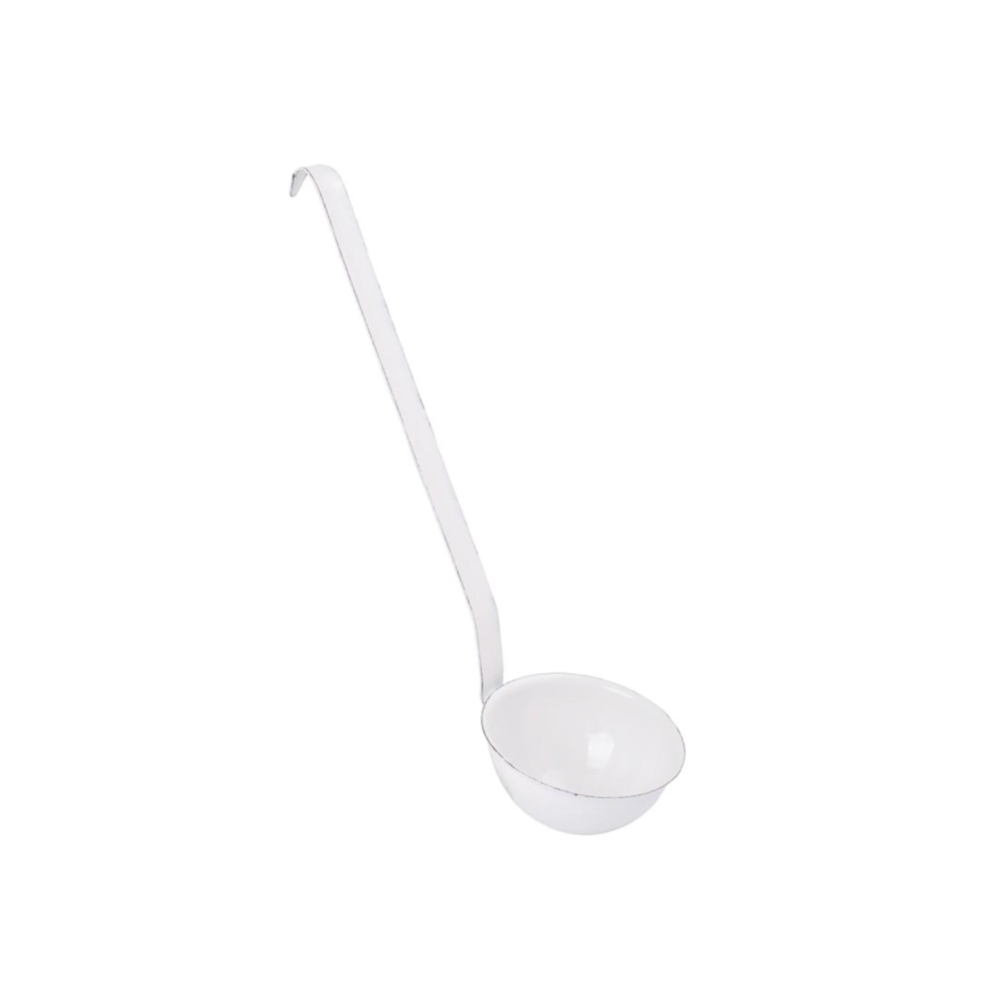 Enamel Soup Ladle: German-Made Elegance - Shoppe Details and Design