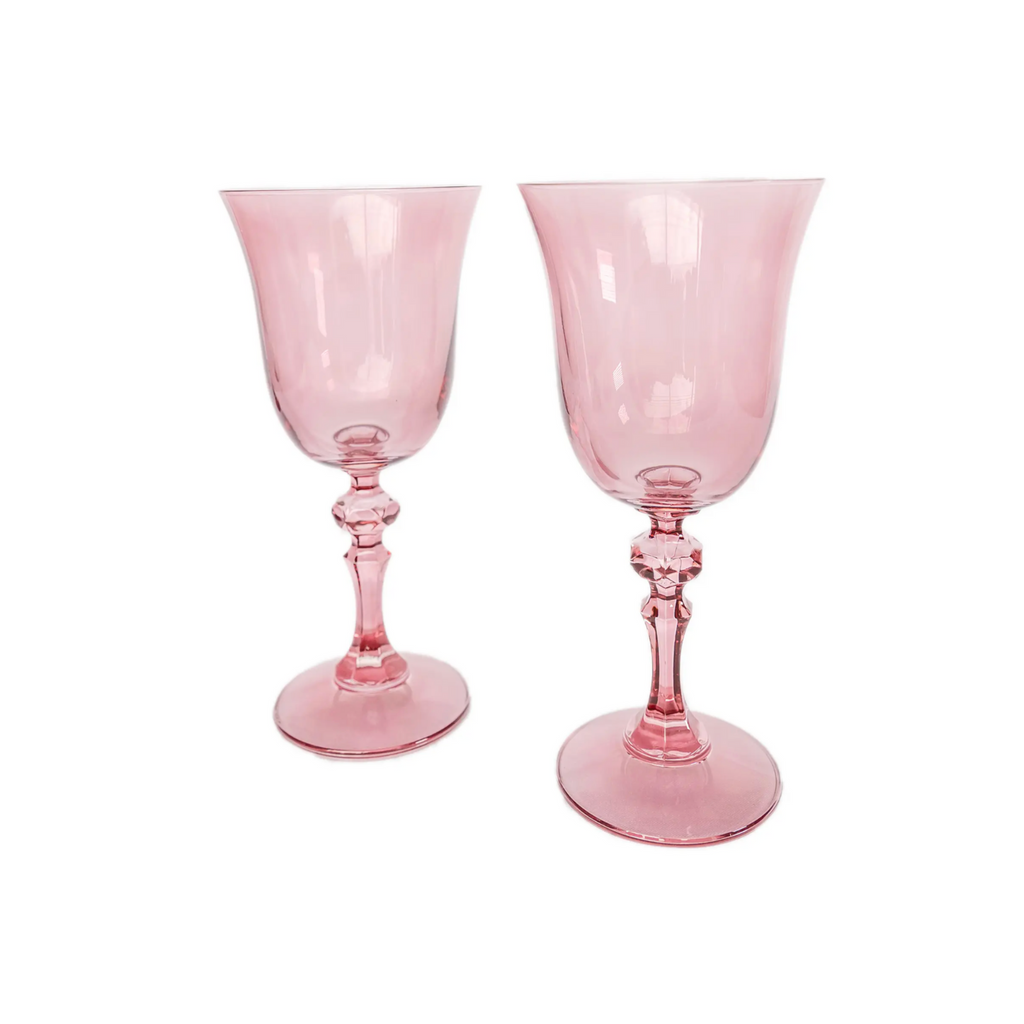 Estelle Colored Glass - Regal Goblet Rose