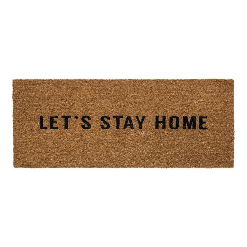 Lets Stay Home Doormat - Shoppe Details and Design