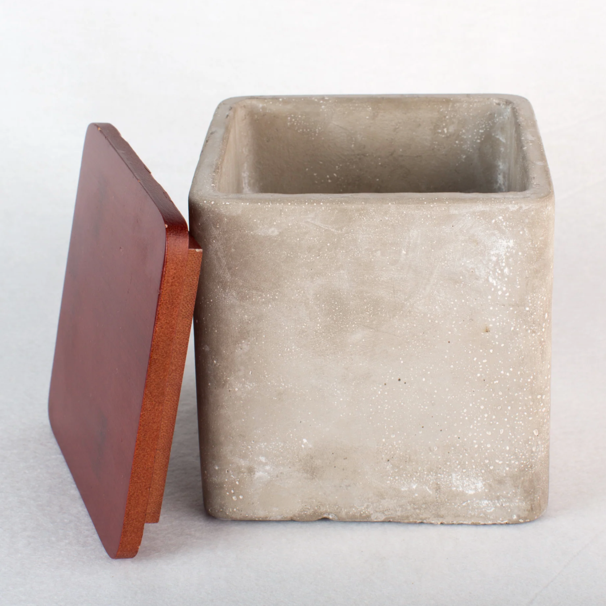 Cement + Wood Square Box - Shoppe Details and Design