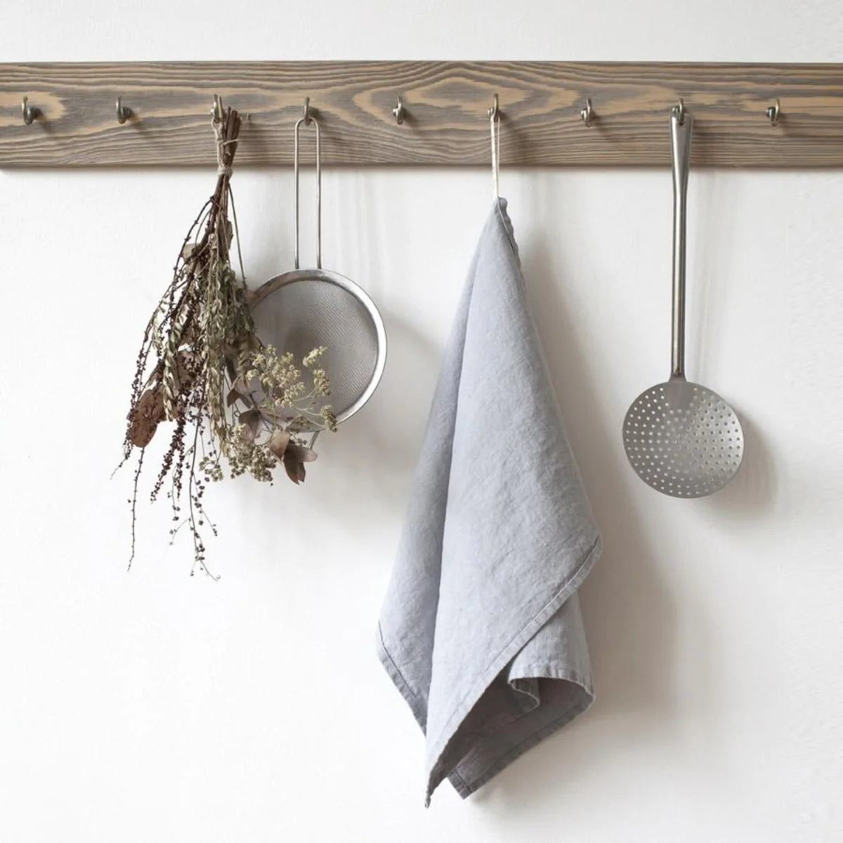 Linen Tales Gray Linen Tea Towels Set - Shoppe Details and Design