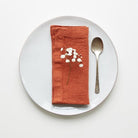 Linen Tales Spiced Orange Linen Napkins (Set of 2) - Shoppe Details and Design