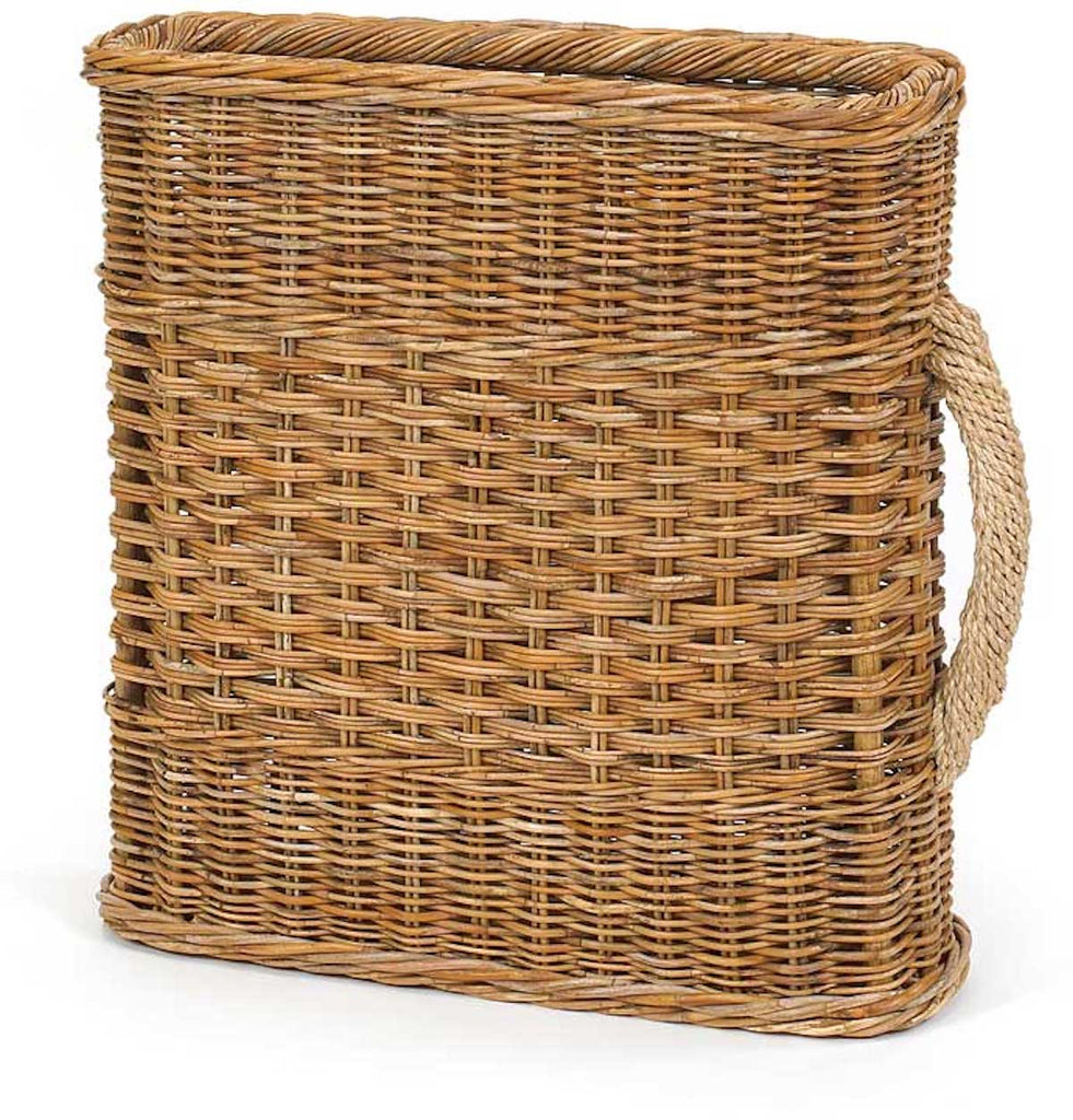 French Country Walking Cane Basket with Handle - Shoppe Details and Design