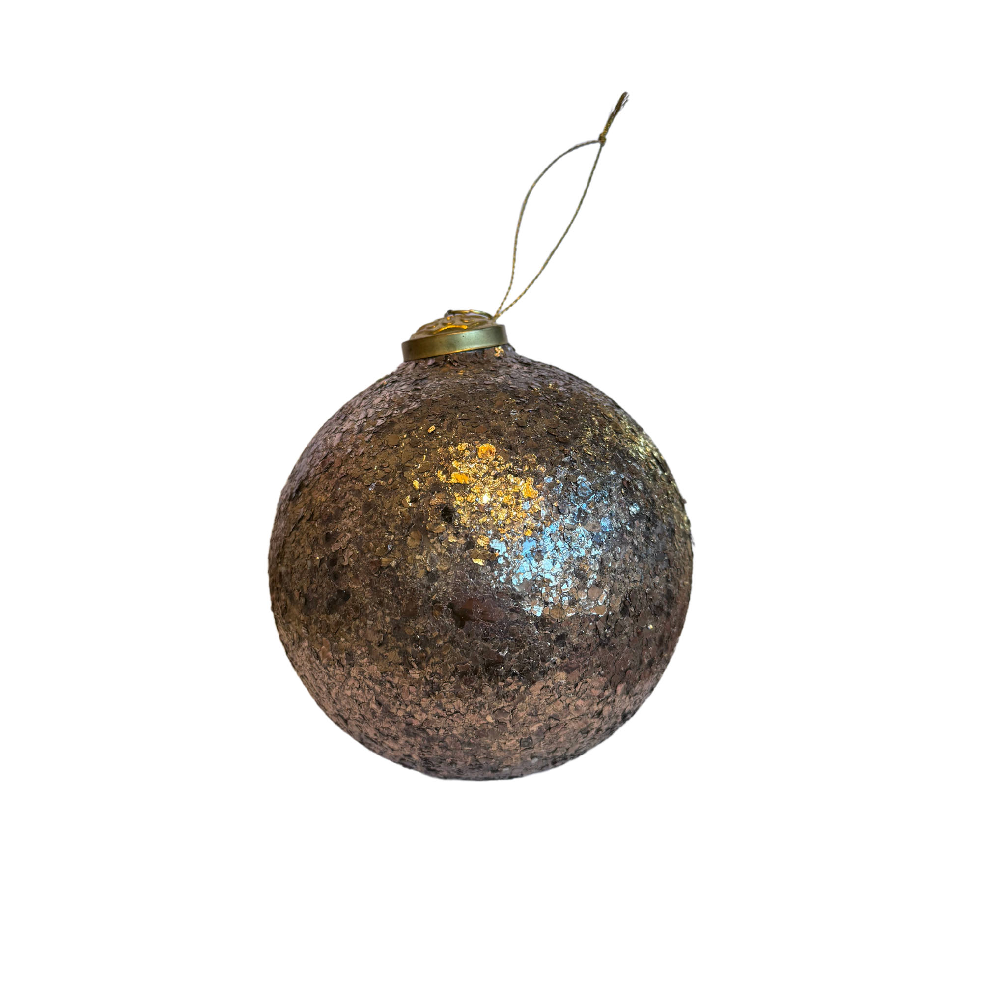 Mica Flakes Metallic Round Ornament - Shoppe Details and Design