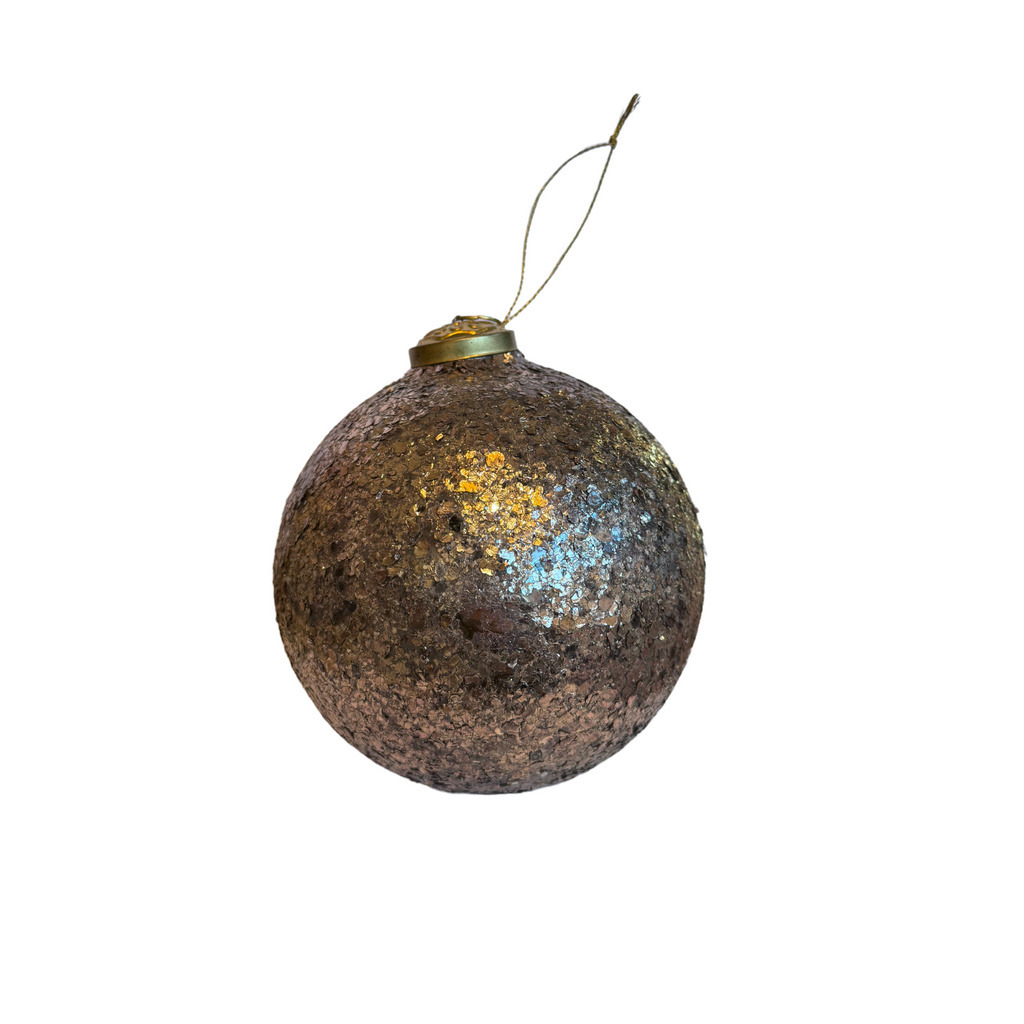 Mica Flakes Metallic Round Ornament