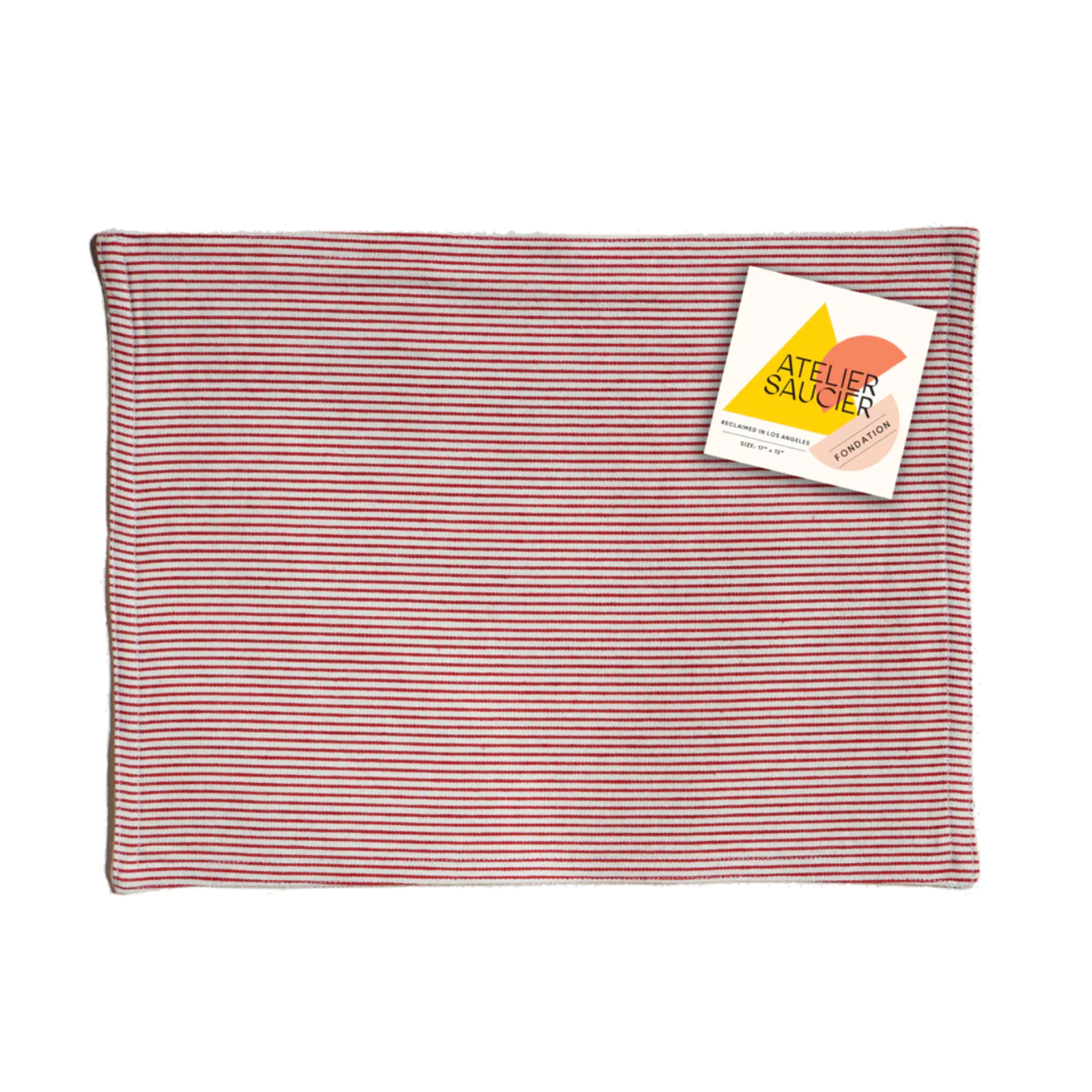 Atelier Saucier - Red Striped Placemat - Shoppe Details and Design