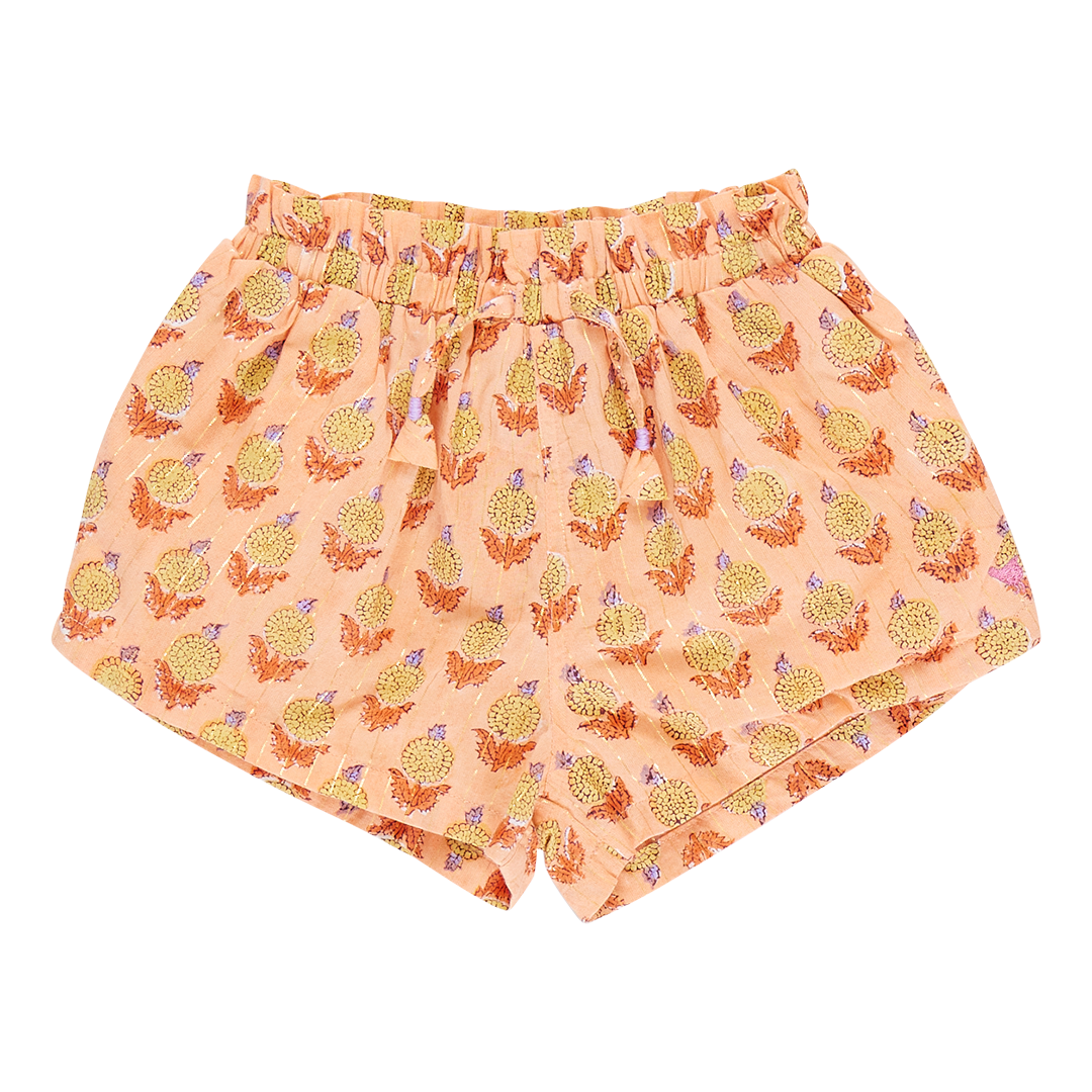 Girls Theodore Short in Orange Dahlia | Versatile Spring Staple | Pink Chicken - Shoppe Details and Design