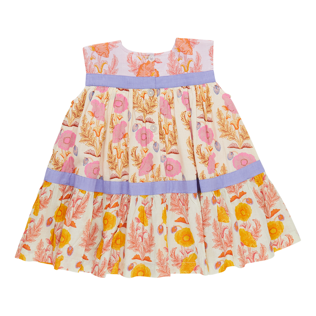 Girls Krista Dress in Gilded Floral Mix | Twirl-Worthy Boho Chic | Pink Chicken - Shoppe Details and Design