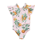 Pink Chicken- Girls Jennifer Suit in Pink Botanical Oranges - Shoppe Details and Design