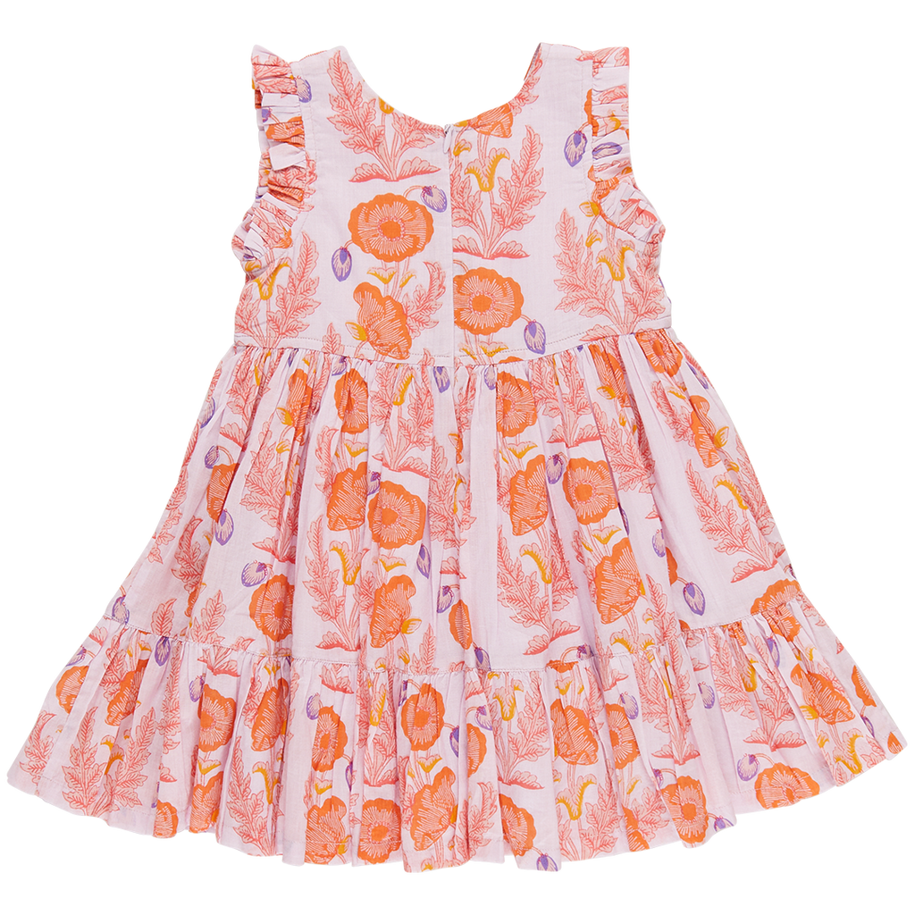 Adorable Girls Kelsey Dress - Gilded Floral Print