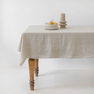 Natural Linen Tablecloth - 70" x 108" - Shoppe Details and Design