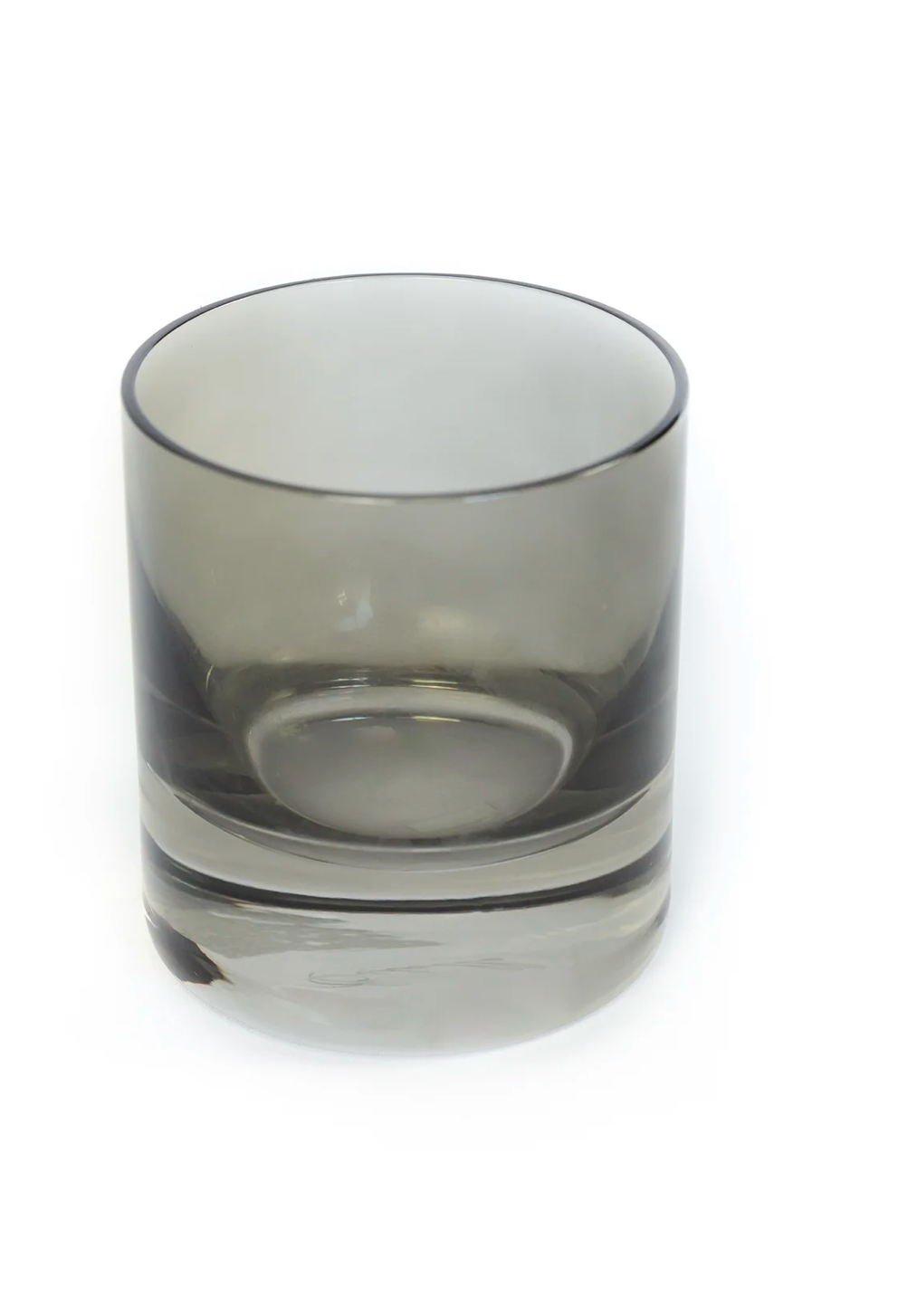 Estelle Colored Glass Gray Smoke Rock Glasses - Set of 6 - Shoppe Details and Design