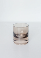 Estelle Colored Glass Gray Smoke Rock Glasses - Set of 2 - Shoppe Details and Design