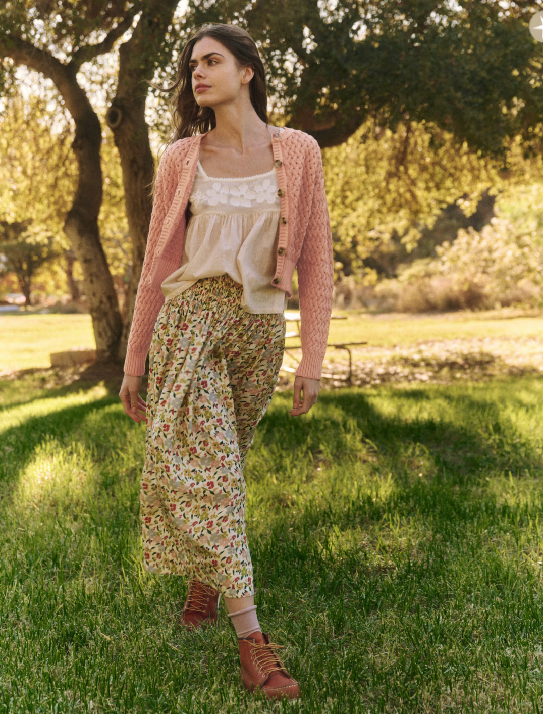 The Great Stable Cardigan Natural Dyed Acacia Pink - Shoppe Details and Design