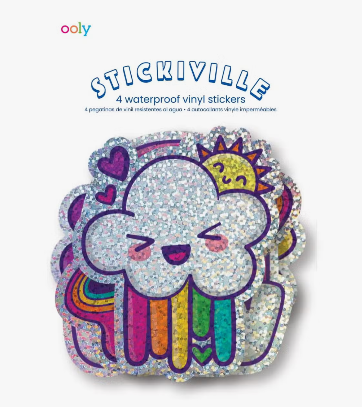 Ooly Stickiville Stickers- Happy Rainbows (4 Die-Cut) - Shoppe Details and Design