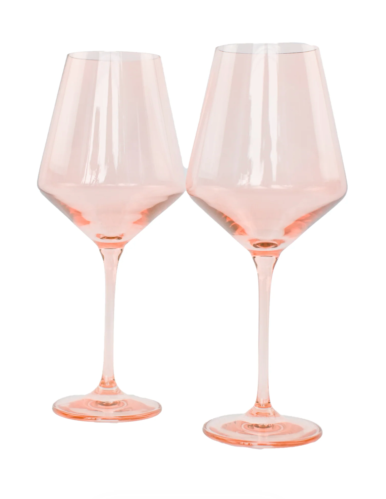 Estelle Colored Wine Stemware - Set of 2 {Rose}