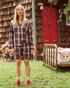 The Great Christmas Pajama Shirt in Blueridge Plaid - Shoppe Details and Design