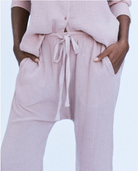 The Great Loose Gauze Pants in Soft Lilac Pink - Shoppe Details and Design