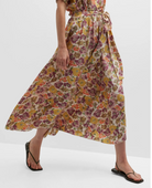 The Great Papyrus Floral Silk Skirt - Shoppe Details and Design