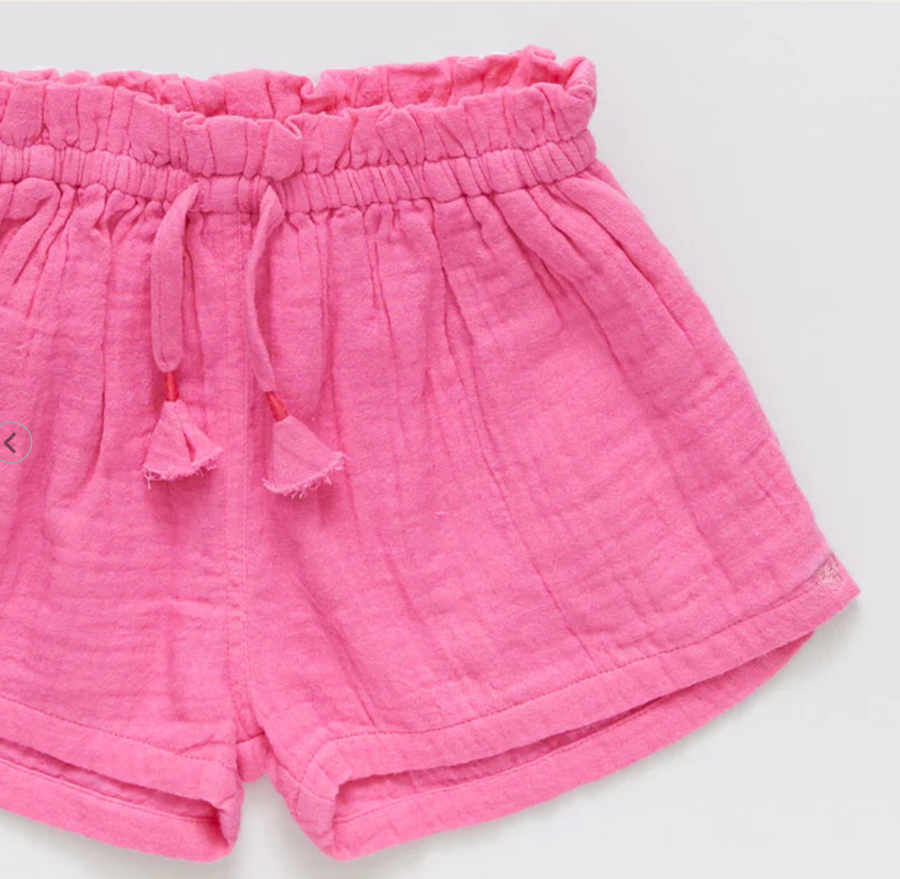 Pink Chicken Cotton Gauze Theodore Short in Hot Pink - Shoppe Details and Design