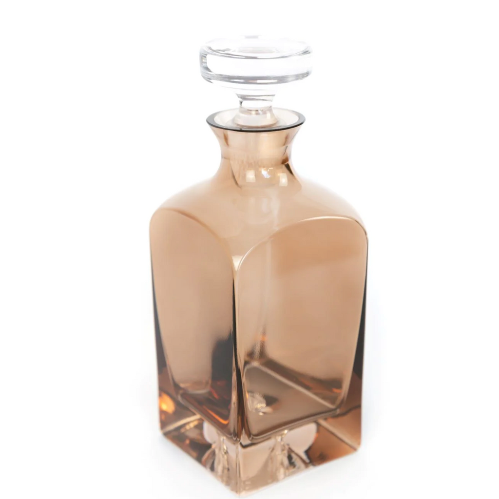 Amber Smoke Heritage Decanter by Estelle Colored Glass
