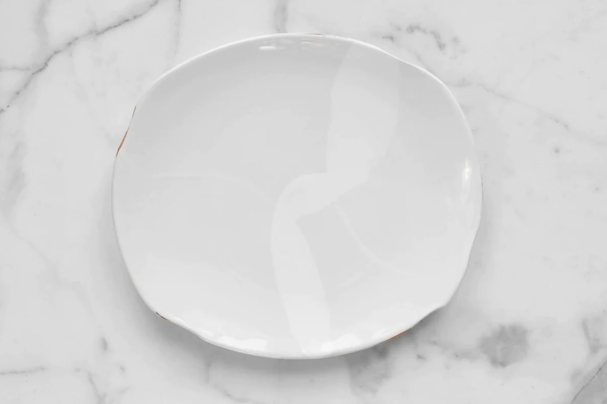 Exposed Edge Organic Dinner Plate Large |  Natural Elegance | Eco-Friendly Exposed Edge Dinner Plate Large - Shoppe Details and Design