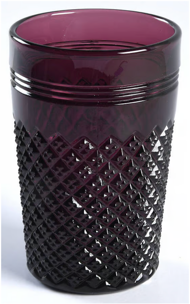 Amethyst Handcrafted Glass Tumbler - Shoppe Details and Design