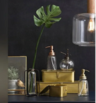 Decorative Brass Metal Storage Box for Shelves - Shoppe Details and Design