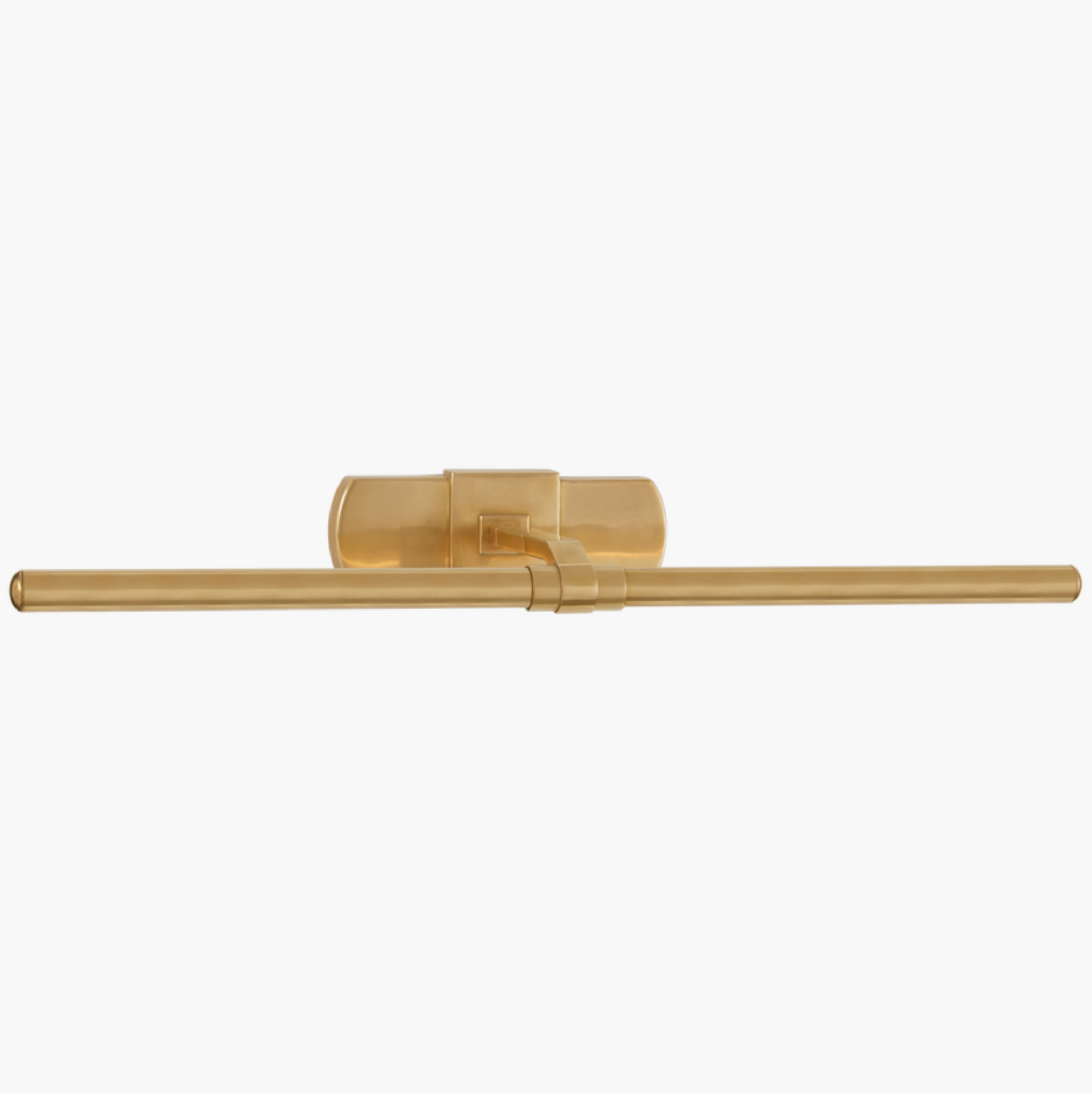 Langley 24" Picture Light in Natural Brass – Ralph Lauren design.