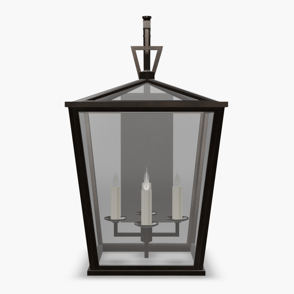 Classic Darlana Lantern – medium size in bronze finish.