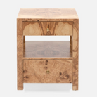 Modern Lindsey Nightstand with drawer and open shelf