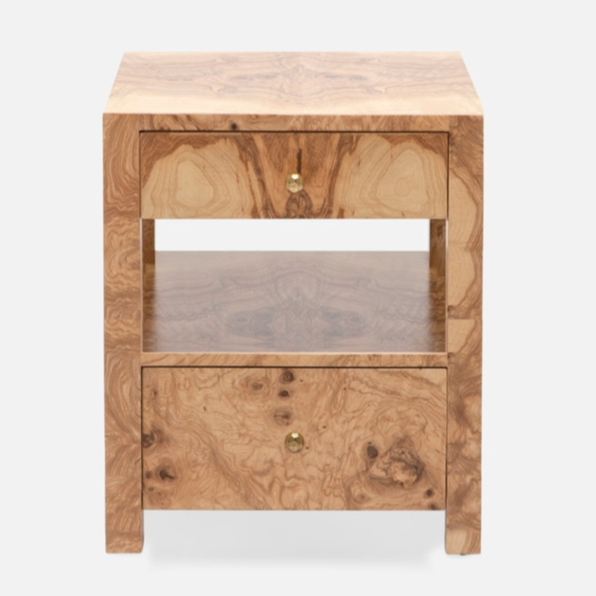 Modern Lindsey Nightstand with drawer and open shelf