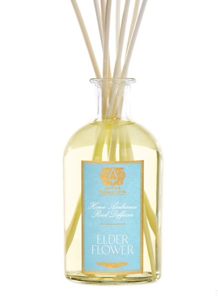 Luxury Elderflower Diffuser - 250ml by Antica Farmacista with signature reeds