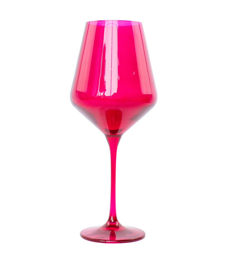 Estelle Colored Wine Stemware in Custom Sets- Set of 6 - Shoppe Details and Design
