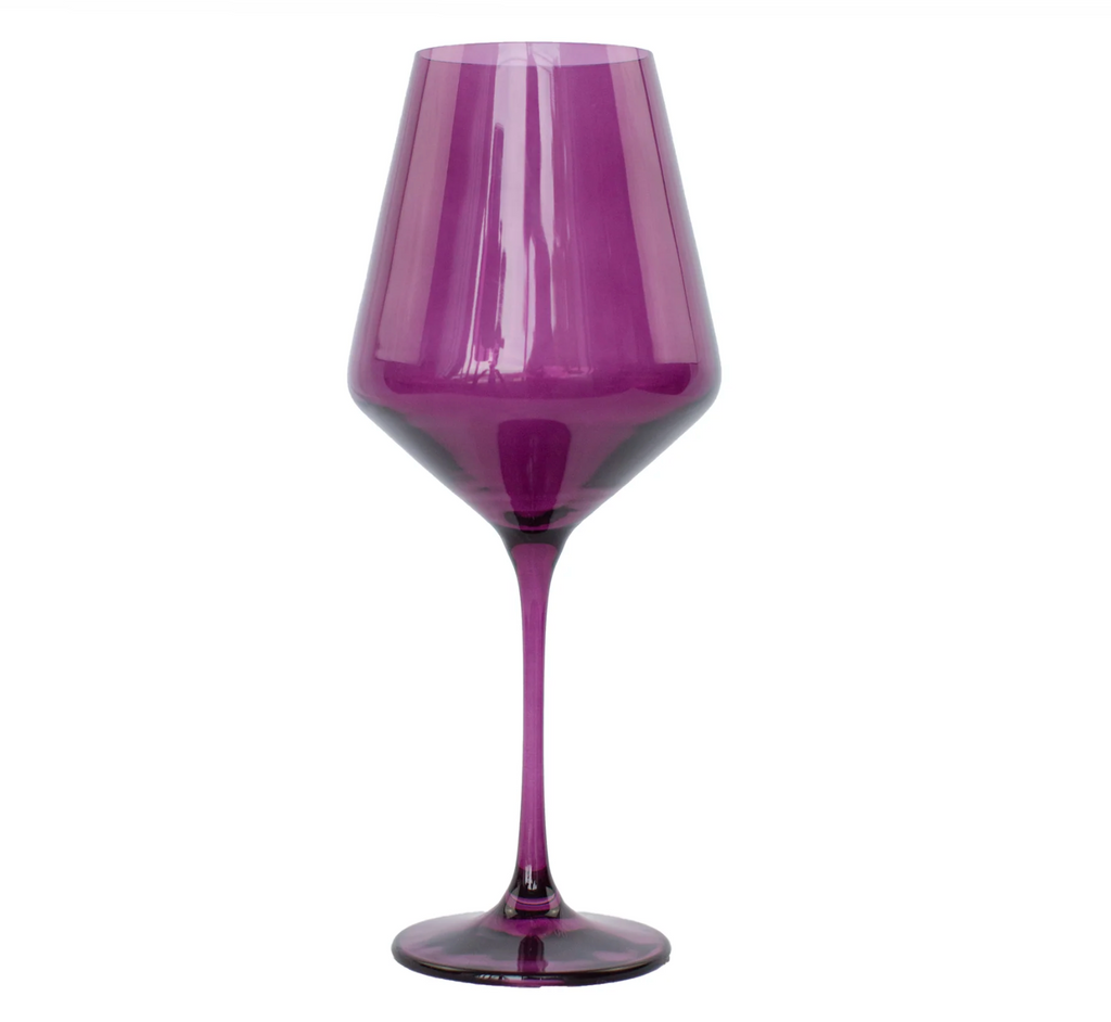 Estelle Colored Wine Stemware in Custom Sets- Set of 6 - Shoppe Details and Design