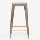 Jamy Counter Stool in storm full-grain leather