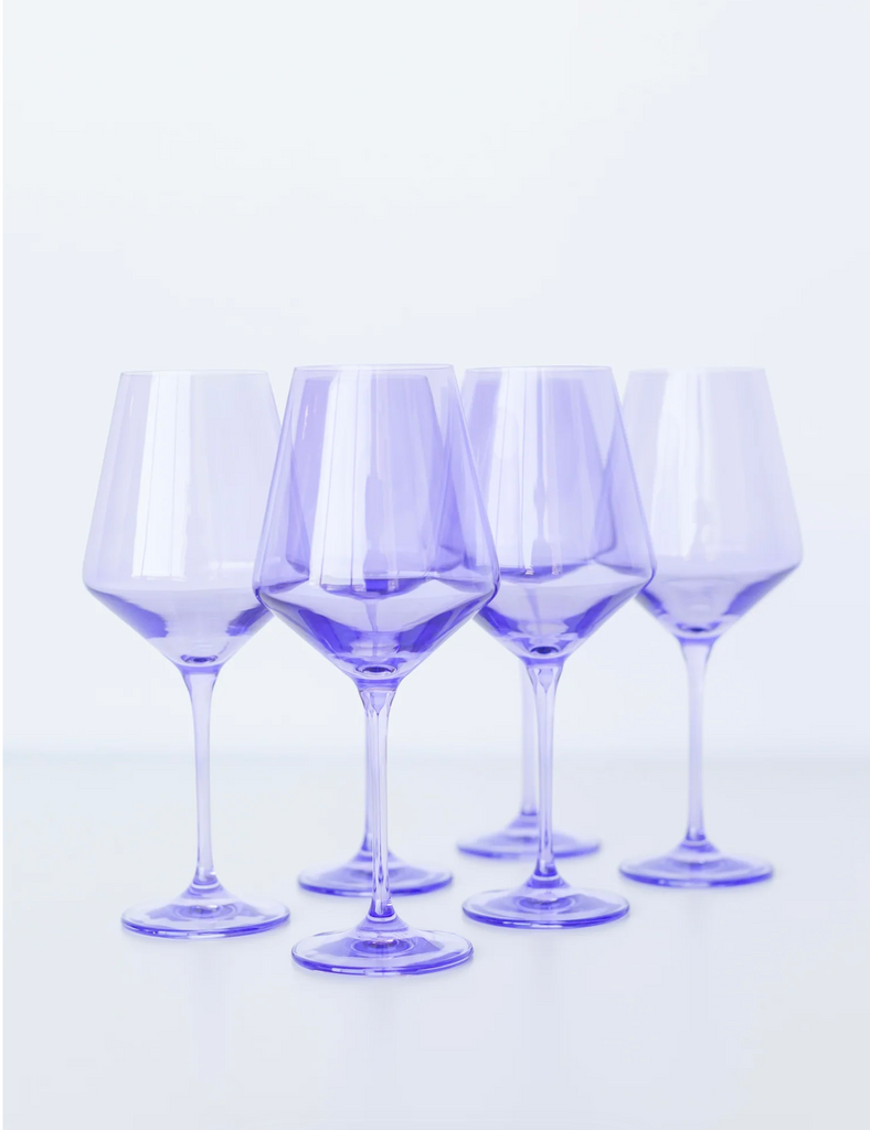 Estelle -Wine Stemware-Set of 6-Lavender