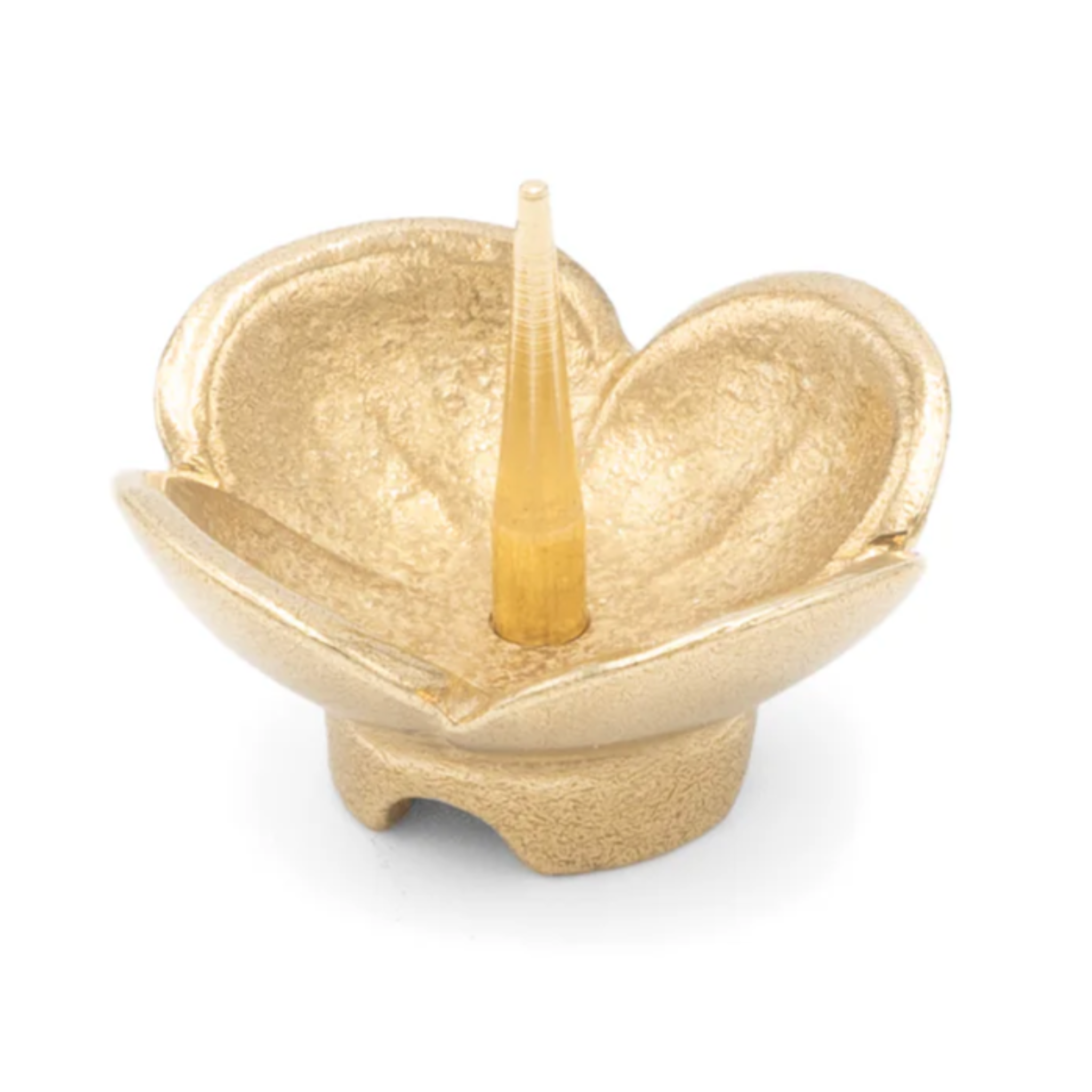 Small Brass Flower Candle Holder