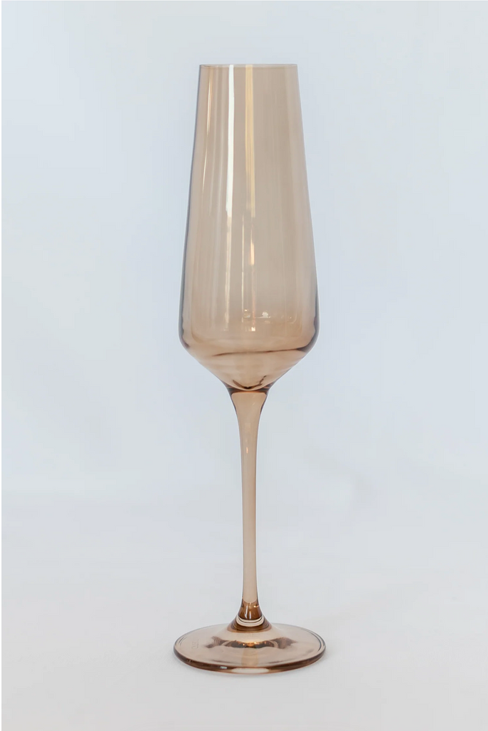 Amber Smoke Champagne Flute Set - Shoppe Details and Design