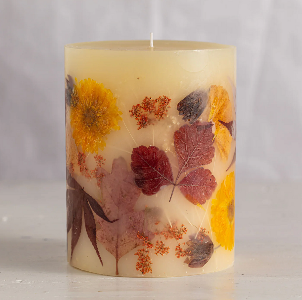 Rosy Rings Pumpkin Cardamom Round Botanical Candle, Size Medium - Shoppe Details and Design