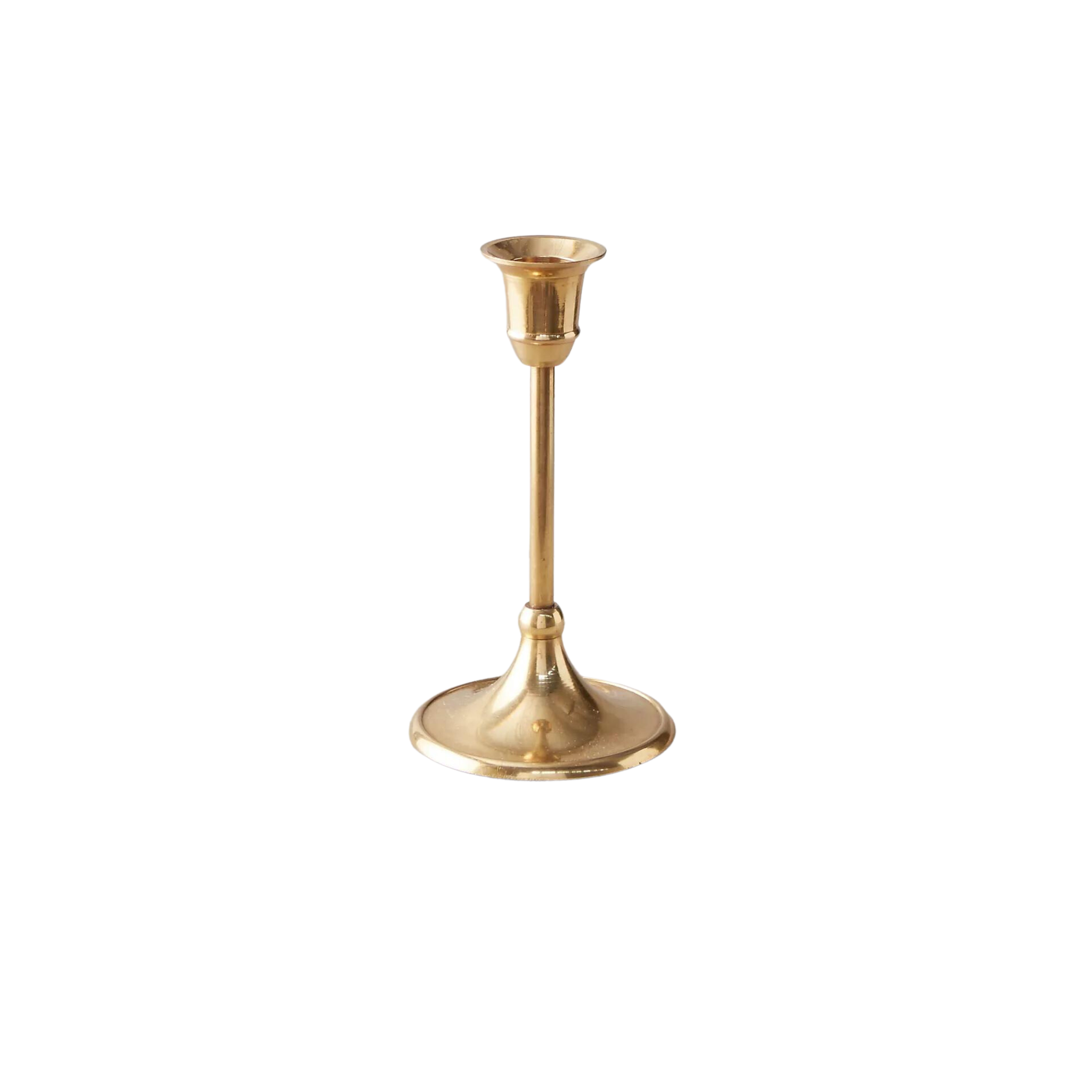 Antique Brass Candlestick Holder - Shoppe Details and Design