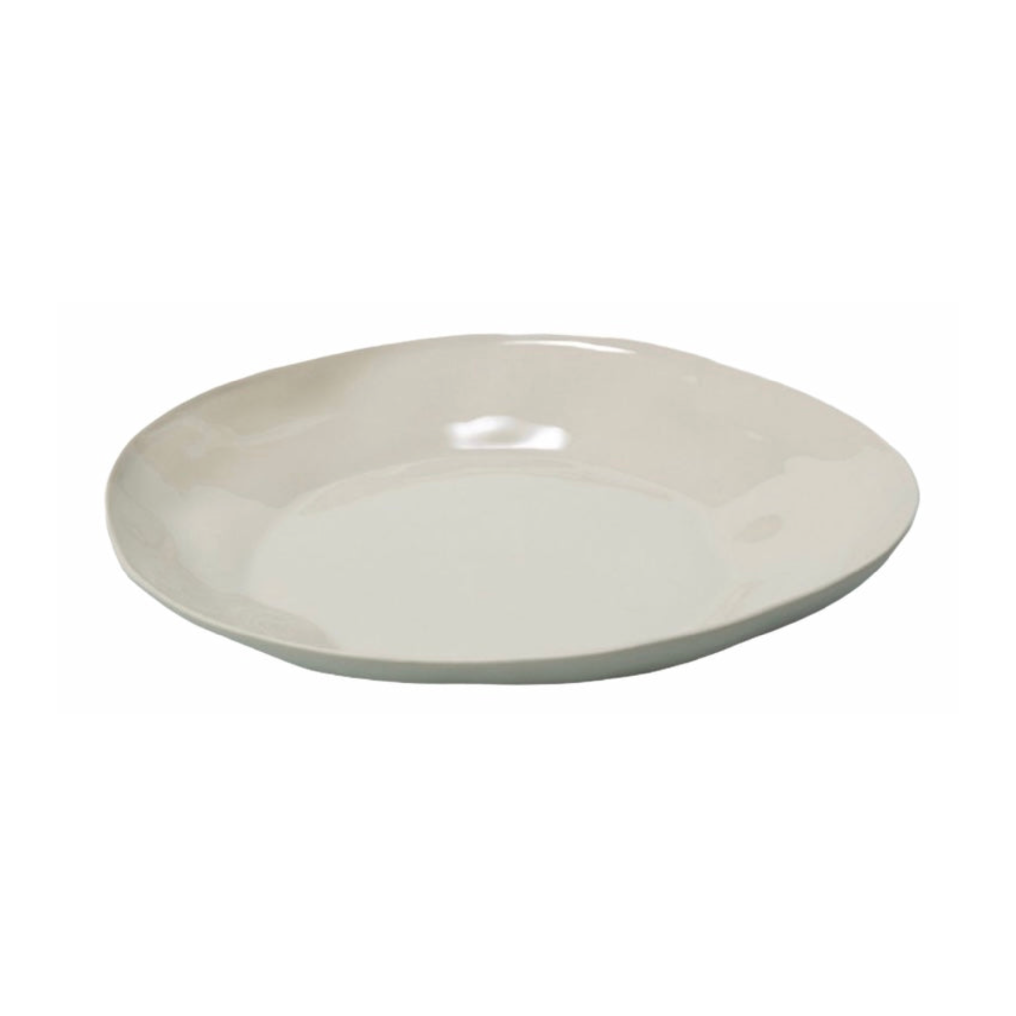 Stoneware White Plate, Medium - Shoppe Details and Design